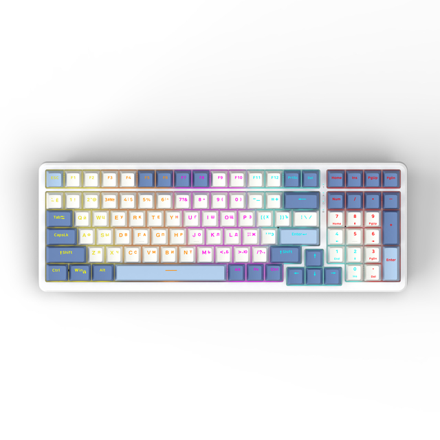 Hot Sale 98% Wireless 3-Mode Hot-Swapping Gaming Mechanical Keyboard for Gamers