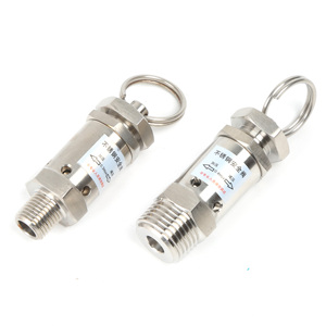 Mini Van giảm áp 1/4 "1/2" bspt NPT nam chủ đề 0-10bar SS304 van xả thép không gỉ Mini van xả khí - Product Image 2