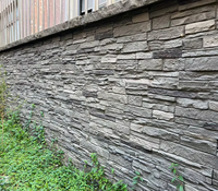Panneau mural 3D en pierre artificielle PU légère pour extérieur, style roche, épaisseur 15-30 mm, découpable, installation facile, garantie 3 ans, projet complet