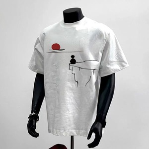เสื้อยืดผ้าฝ้าย100% สำหรับผู้ชายเสื้อยืดโอเวอร์ไซส์พิมพ์ลายดาวเฮฟวี่เวท - Product Image 6