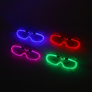 Vuông nhựa neon sáng Eyewear với nhiều màu đèn cho năm mới bên lễ kỷ niệm, ánh sáng lạnh <span class=keywords><strong>LED</strong></span> kính - Product Image 5