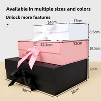 Scatola Regalo Magnetica Pieghevole in Cartone Rigido da 2mm con Nastro, Personalizzabile, Scatole in Carta Opaca Rivestita, Produzione a Basso MOQ