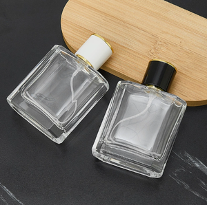 Luxury <b>Empty</b> Square Glass Perfume <b>Bottle</b> With Leather Wrap Cap Refillable Fragrance <b>Spray</b> <b>Bottle</b> Custom Logo Color Cosmetic Pack - Product Image 3
