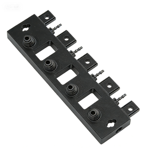 Bloque Colector Multiestación de Acero Inoxidable - Componente de Distribución de Aire Mecanizado por CNC para Sistemas Robóticos Industriales - Product Image 3