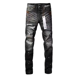 Jeans noirs déchirés style American High Street et jeans déchirés élégants, 1/2, pantalons en jean de marque PUR - Product Image 2