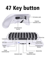 Teclado Inalámbrico con Receptor USB y Conector para Auriculares Compatible con el Control de Xbox One