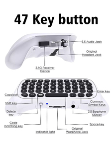Bàn phím không dây với USB receiver âm thanh tai nghe <span class=keywords><strong>jack</strong></span> tương thích cho <span class=keywords><strong>Xbox</strong></span> một bộ điều khiển - Product Image 5