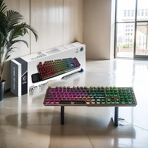 <span class=keywords><strong>Msi</strong></span> Vigor gk71 Sonic màu xanh chúng tôi Red Axis Máy tính để bàn chơi Game bàn phím - Product Image 1