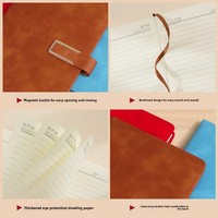à boucle Logo personnalisé estampage de feuille d'or rechargeable Journal d'affaires carnet de cadeau d'entreprise