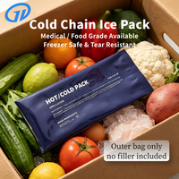 Sac vide pour poche de glace, personnalisable avec votre motif, pochette composite résistante au froid pour remplissage de gel, pour fabricants, emballage pour expédition à froid