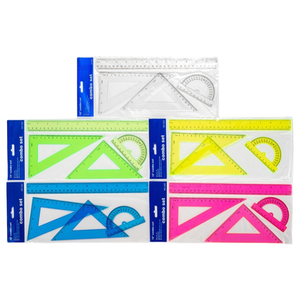 Juegos <span class=keywords><strong>de</strong></span> reglas <span class=keywords><strong>de</strong></span> 2, 4 <span class=keywords><strong>y</strong></span> 6 piezas con bolsa OPP, <span class=keywords><strong>regla</strong></span> recta, <span class=keywords><strong>regla</strong></span> triangular <span class=keywords><strong>y</strong></span> transportador para estudiantes, set <span class=keywords><strong>de</strong></span> papelería, útiles escolares - Product Image 3