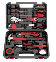 Ensemble d'outils professionnels avec boîte à outils FY-6013-15, kit d'outils de quincaillerie pour la réparation à domicile et l'entretien quotidien DIY