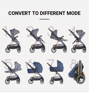 Poussette de bébé, avec poignée rabattable, pliable et rapide, greco 3 en 1, nouvelle tendance, livraison gratuite - Product Image 5
