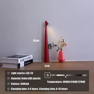 LED <b>Table</b> <b>Lamp</b> USB Charging Atmosphere <b>Lamp</b> Bedroom Bedside <b>Lamp</b> Top Touch Dimming <b>Study</b> <b>Lamp</b> Light Night Minimalist Desk <b>Lamp</b> - Product Image 4