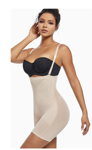 Combinaison moulante en maille pour femme, body amincissant avec bretelles amovibles, gainant le ventre - Product Image 3