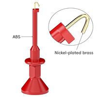 Cleqee P30056A SMD IC Test Hooks Clips Female Socket Compatible 2mm Banana Male Plug Test Probe Multimeter Electrical Testing
