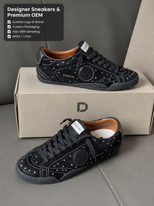 Luxury Designer <b>Black</b> Suede <b>Sneakers</b> Men Women High Quality Casual Retro walking shoes Baskets Zapatillas Chaussures Tenis New - Product Image 1