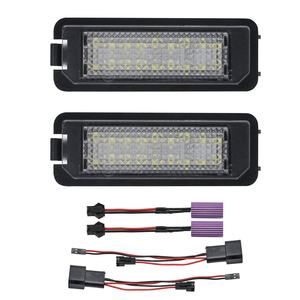 Ailead Standard 2PCS No Error Accessoires de voiture Lampe de plaque d'immatriculation LED pour VW Amarok EOS GOLF V GOLF IV LUPO New Beetle Passat - Product Image 1