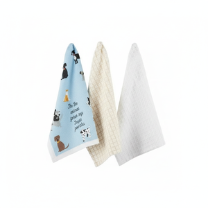 Set di strofinacci assorbenti per la raccolta di animali domestici di tutti i giorni, 18x28 ", persona cane, 3 Count | Importazioni di Design - Product Image 1