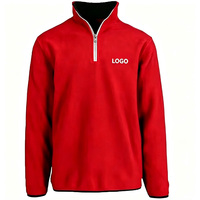 Sweat-shirts à col montant 1/4 zippé pour homme, personnalisés avec logo brodé, légers et respirants, pour la course à pied