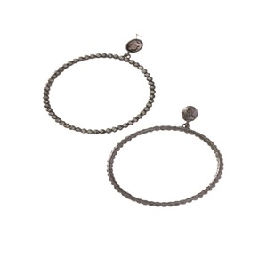 Pendientes de Aro Grandes Geométricos de Aleación con Microincrustaciones de Aleación de Zinc, Joyería de Moda con Forma Circular - Product Image 5
