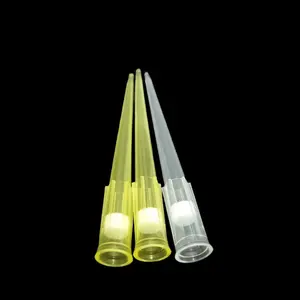 PT-GL10200 evrensel filtresiz Dnase Rnase ücretsiz laboratuvar toplu çanta paketi 200Uul mikro sarı pipet uçları