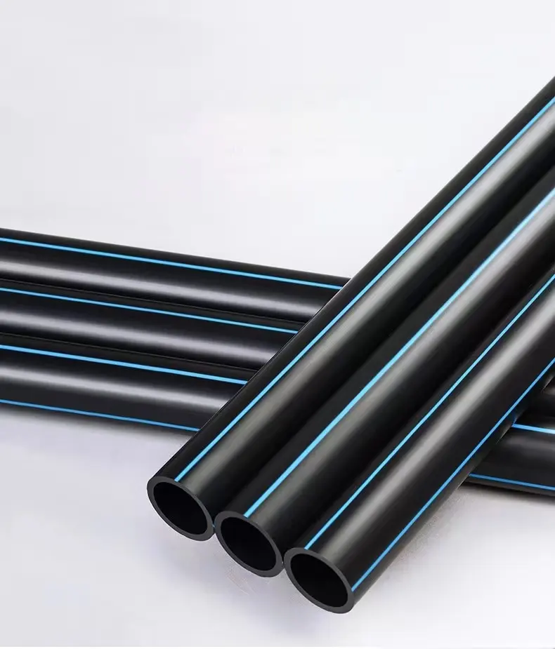 Hot sale low price black blue PN16 PE100 plastic water pipe PE high density polyethylene pipe agricultural irrigation pipe
