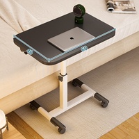 Support d'ordinateur portable mobile pliable et réglable en hauteur avec roulettes pour chambre à coucher - Meilleures ventes