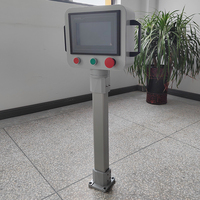 Boîtier de commande HMI en acier thermolaqué IP54 avec système de support rotatif à 320 degrés, équipement mécanique industriel CYJHC