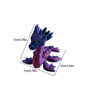 มังกรขยับได้ รุ่น Majestic Sea Dragon พร้อมปากเปิดได้ พิมพ์ 3 มิติ วัสดุ PLA สำหรับทุกเพศ ยืดหยุ่นได้ บรรจุภัณฑ์เดิม - Product Image 3