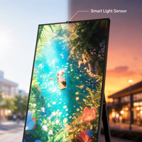 Pantalla Digital para Menús Interiores Sinmar 3000 Nit de Alto Brillo, Android Windows, 43 Pulgadas, Pantalla LCD para Publicidad en Ventanas
