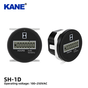 KANE Compteur d'heures SH-1D Affichage noir 100-240VAC 50/60HZ Compteur de minuterie haute précision pour bateau marin en plastique durable - Product Image 1
