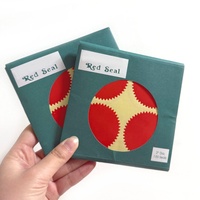 Autocollants gaufrés pour enveloppes et certificats, autocollants adhésifs pour sceaux de récompense, étiquettes vierges à sceller, forme en zigzag, couleur rouge