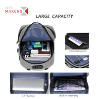 Usine en gros pas cher prix Polyester anti-vol sac à dos sacs voyage affaires ordinateurs portables sac à dos avec Port de chargeur USB