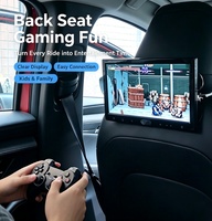 Moniteur de jeu pour appuie-tête de voiture de 10,1 pouces, écran d'affichage pour siège arrière, manettes de jeu sans fil doubles, console d'arcade classique