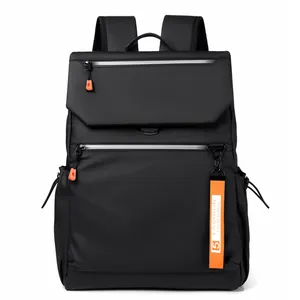 Tas ransel Laptop kuliah modis, tas punggung sekolah ringan dengan desain USB baru