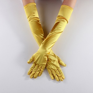 <span class=keywords><strong>Gants</strong></span> en satin élé<span class=keywords><strong>gants</strong></span> de 52 cm de long pour mariage, fêtes à l'ancienne des années 1920, accessoires de costume de flapper, cosplay d'Halloween, vintage, mariée - Product Image 1