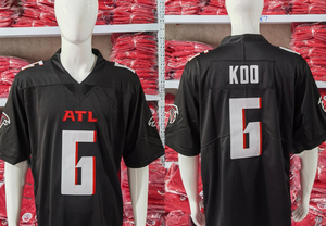 2025 Vendita all'Ingrosso e Bestseller: Maglia Sportiva Personalizzata con Ricamo dei Atlanta Falcons per Uomo #   8 Maglie - Product Image 4