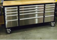 72 pollici strumento rotolante cassa attrezzi rullo armadio legno strumento cassa - Product Image 4