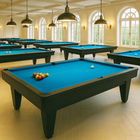 Table de billard en bois massif de 8 pieds ou 9 pieds avec système de retour de balles en ardoise de 25 mm pour bar, club, maison, usage commercial, usine de tables de billard