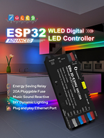 Contrôleur de bande LED numérique à 2 canaux Gledopto GL-C-616WL Elite 2D-EXMU ESP32 WLED WiFi Ethernet