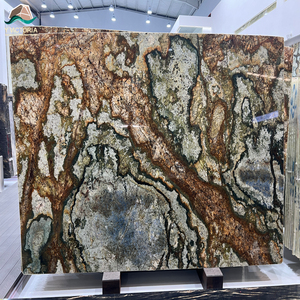 Brown <b>Marble</b> Dunhuang Frescos <b>Marble</b> Natural Stone with Modern Design for Hotel Projects - Product Image 2