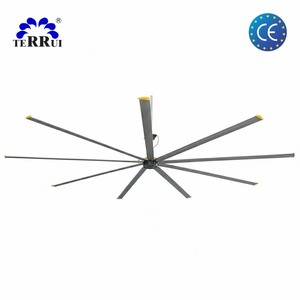 Ventilateur de plafond industriel silencieux à haut volume avec un bruit de 36 dB et contrô<span class=keywords><strong>le</strong></span> par application pour les usines de fabrication - Product Image 1