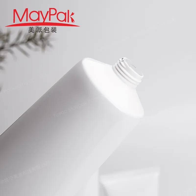 10-200 ml squeeze cosmetic plastic white tube with screw cap/ flip caps squeeze tube for facial cleanser packaging