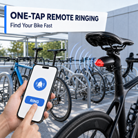 Rastreador GPS Inteligente 4G para Bicicleta de Fábrica, Batería de 1500mAh, Luz Trasera, Rastreo en Tiempo Real para Bicicletas de Carretera y Montaña