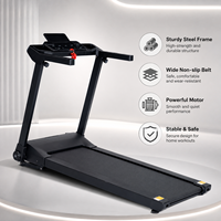 Caminadora K-FIT GSTF-4510 con Inclinación Automática de 12 Niveles, Pantalla LED de 5 Dígitos, 14 km/h, Motor de 2.5 HP, 12 Programas, Sensor de Pulso, para Ejercicio en Casa