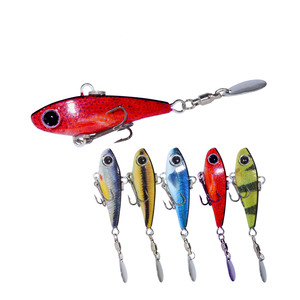 Umpan pemintal pancing sendok umpan 4.2g 11.5g 18g umpan logam tiga kait isca ikan buatan pengumpan ikan mas spinnerbait - Product Image 1