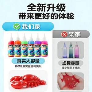 Kids <b>Magic</b> Water Elf DIY Material <b>Kit</b>, Water Beads Mold & Refill Liquid, Educational Handmade Toy for Girls - Product Image 4