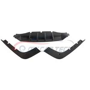 for 2018-2022 Kia Stinger 3-pc Carbon Fiber Car Bumper Rear Lip diffuser spoiler spliter bodykit valance piece