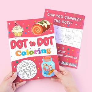 Suministros de Arte y Manualidades, Libro de Actividades de Arte con Puntos, Tema de Pastel de Cumpleaños, Color Rosa, Regalo de Viaje para Niñas, Libros para Colorear para Niños - Product Image 1